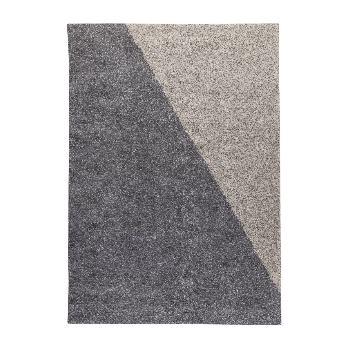 Kateha Verso rug Silver 170x240 cm | Scandinavian Design | Wool rugs | Silver-coloured