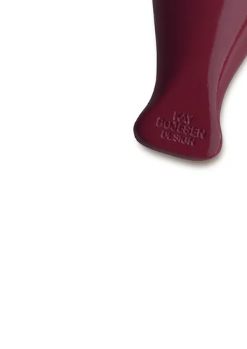 Kaj Bojesen bird keyring - Bordeaux, natural leather - Kay Bojesen Denmark