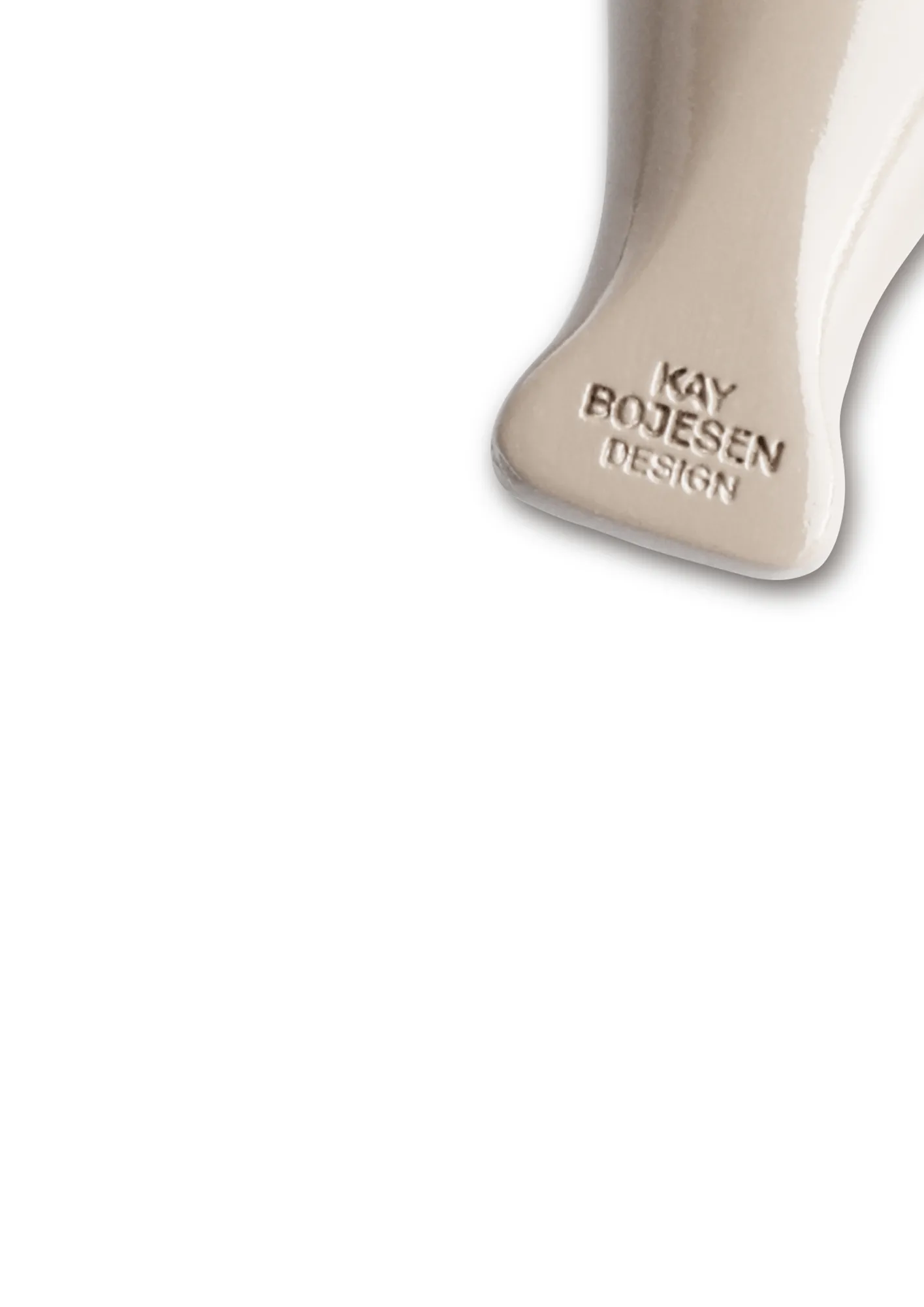 Kaj Bojesen bird keyring, Sand, natural leather Kay Bojesen Denmark