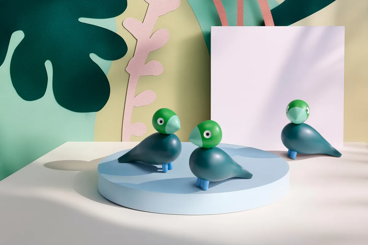 Kaj Bojesen Year Bird 2026 Birch, Dark green Kay Bojesen Denmark