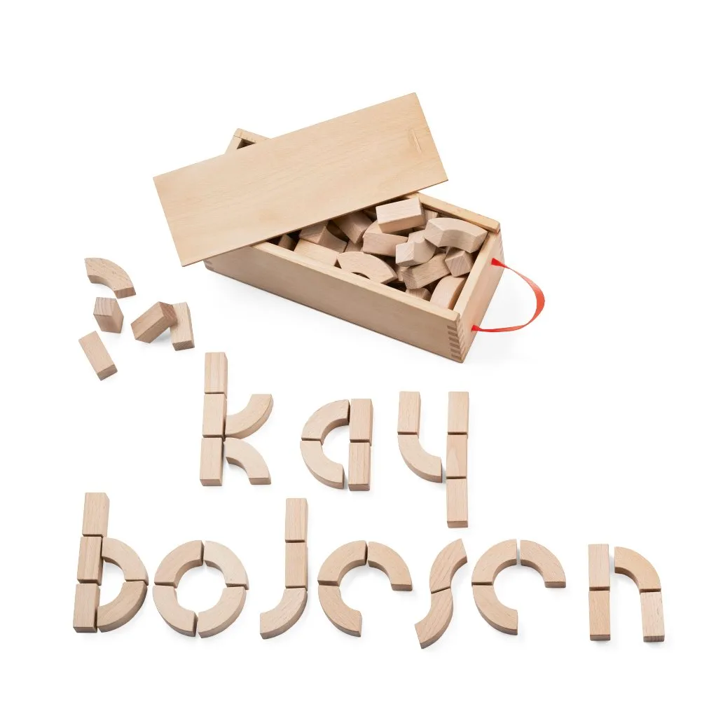 Kay Bojesen alphabet blocks, beech Kay Bojesen Denmark