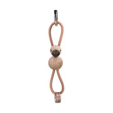 Kay Bojesen bird keyring - Oak, natural leather - Kay Bojesen Denmark