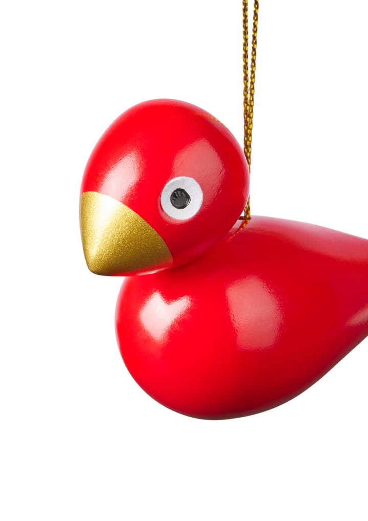 Kay Bojesen Christmas birds ornament 2 pieces, Red-green Kay Bojesen Denmark