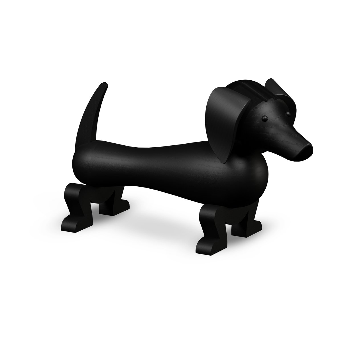 Kay Bojesen Denmark Kay Bojesen dog 18,5 cm Dark stained oak