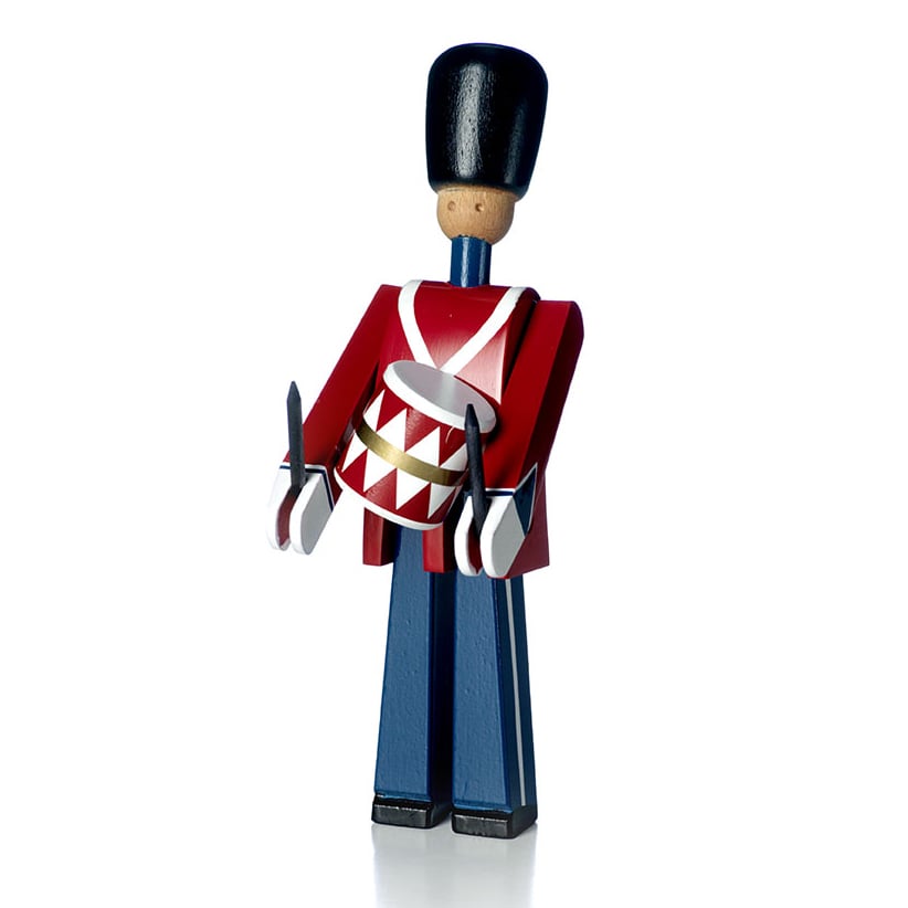 Kay Bojesen Denmark Kay Bojesen drummer red-blue | Scandinavian Design | Wooden figures | Brown