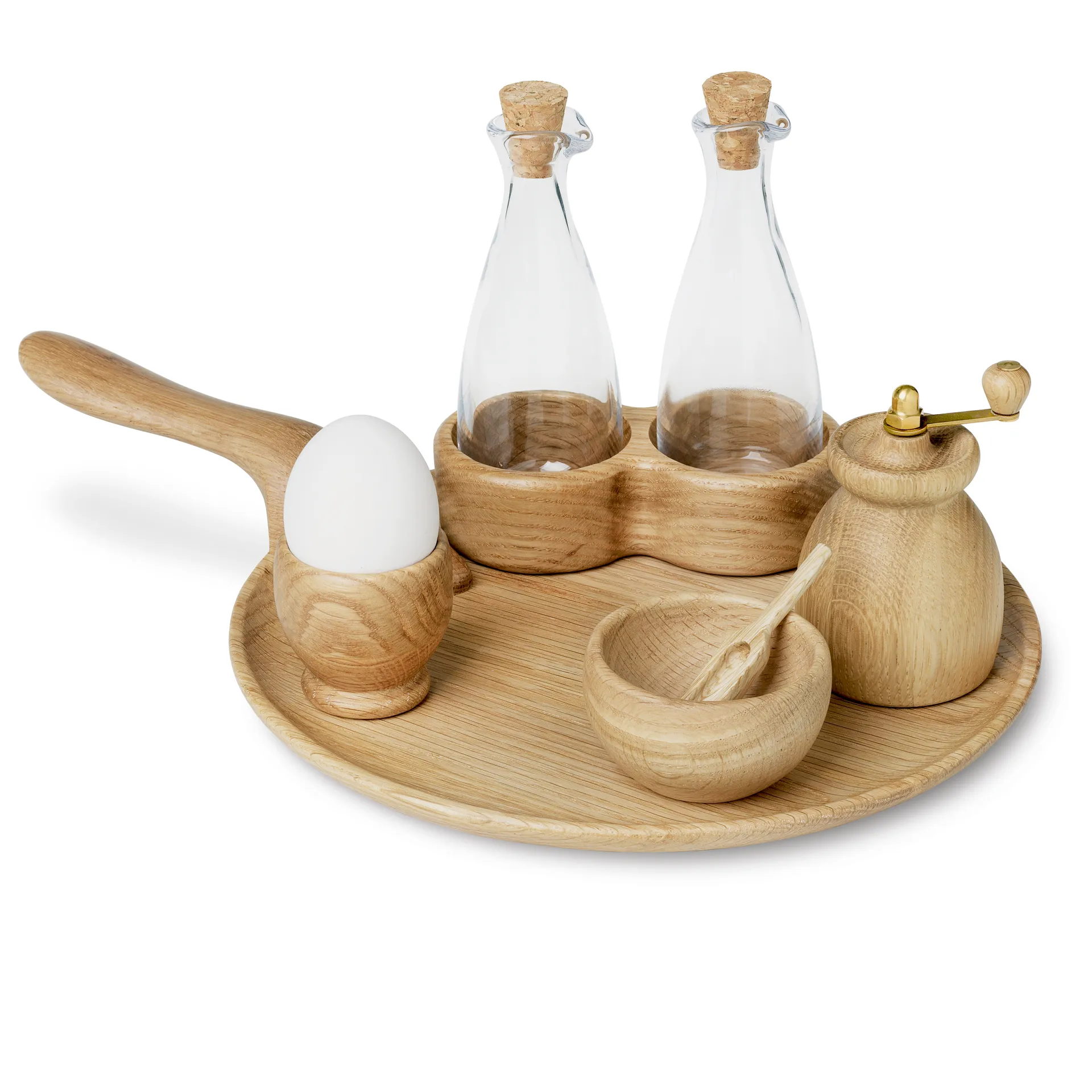 Kay Bojesen egg cup oak 2-pack, Oak Kay Bojesen Denmark