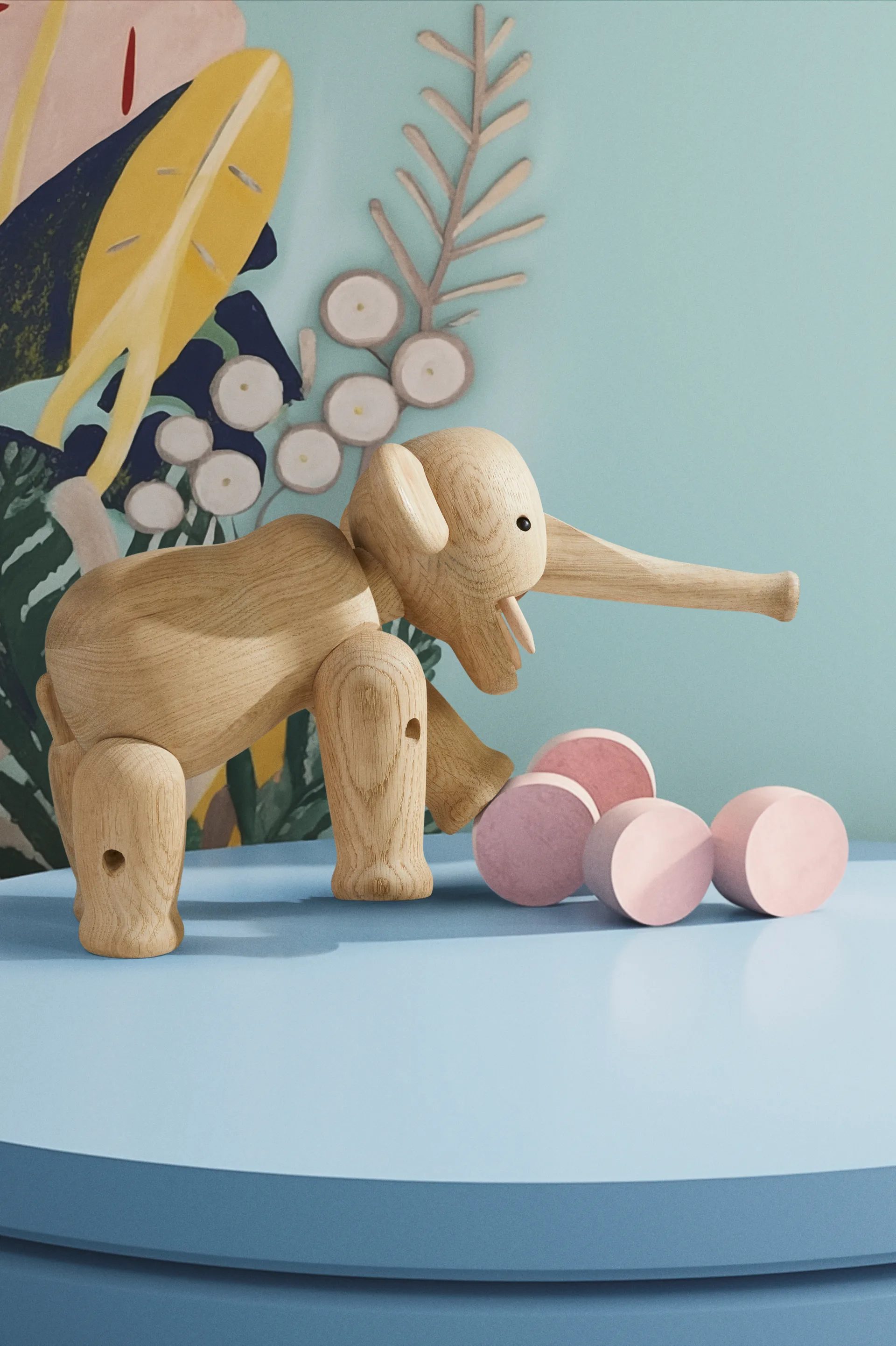 Kay Bojesen elephant large, Oak Kay Bojesen Denmark