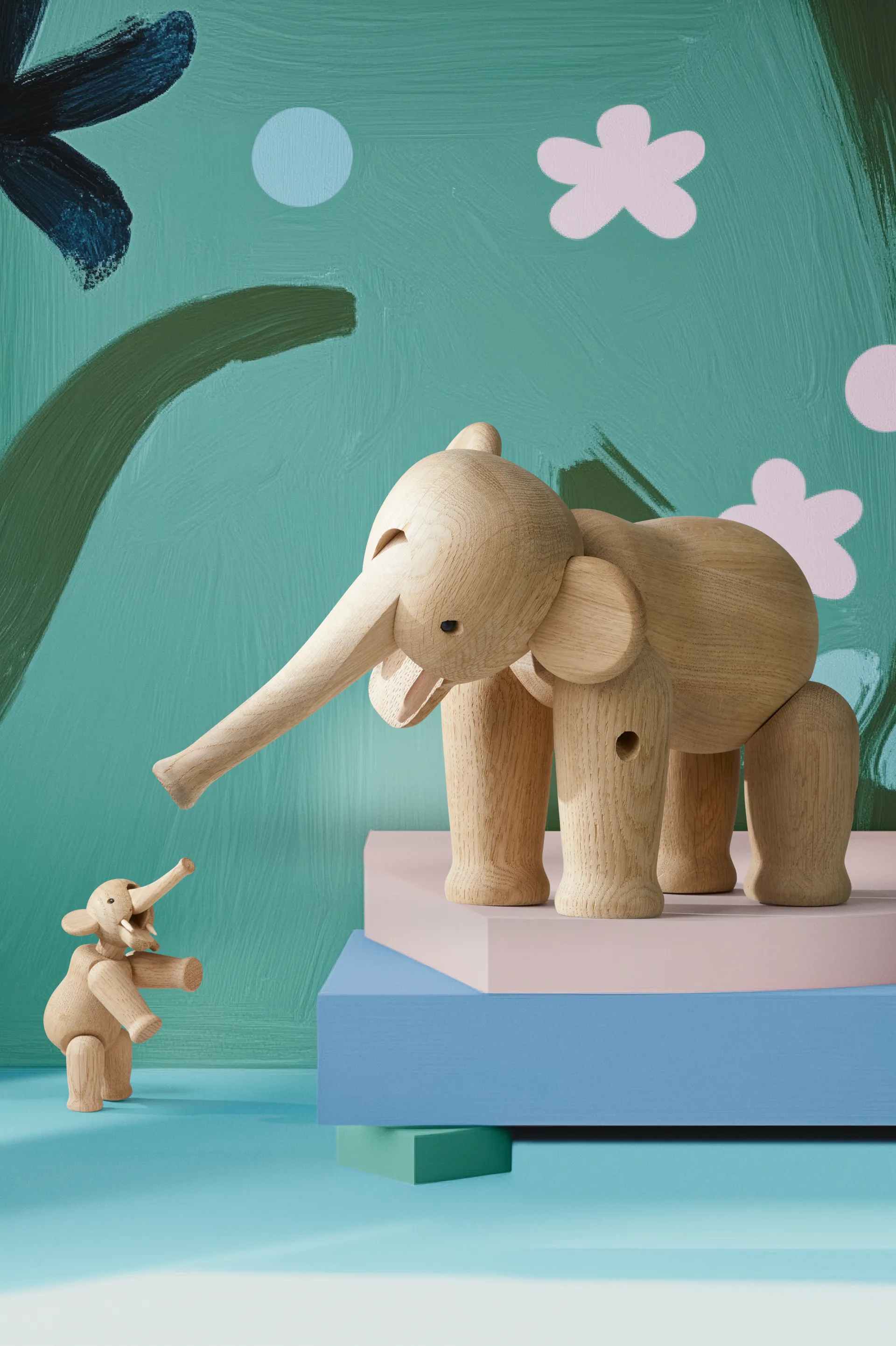 Kay Bojesen elephant Liliput, Oak Kay Bojesen Denmark