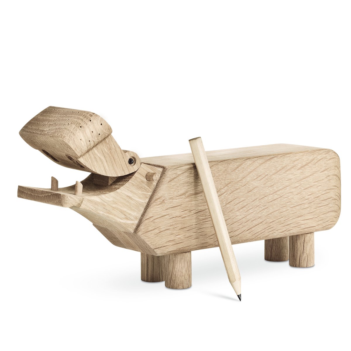 Kay Bojesen Denmark Kay Bojesen hippo Oak | Scandinavian Design | Wooden figures | Brown