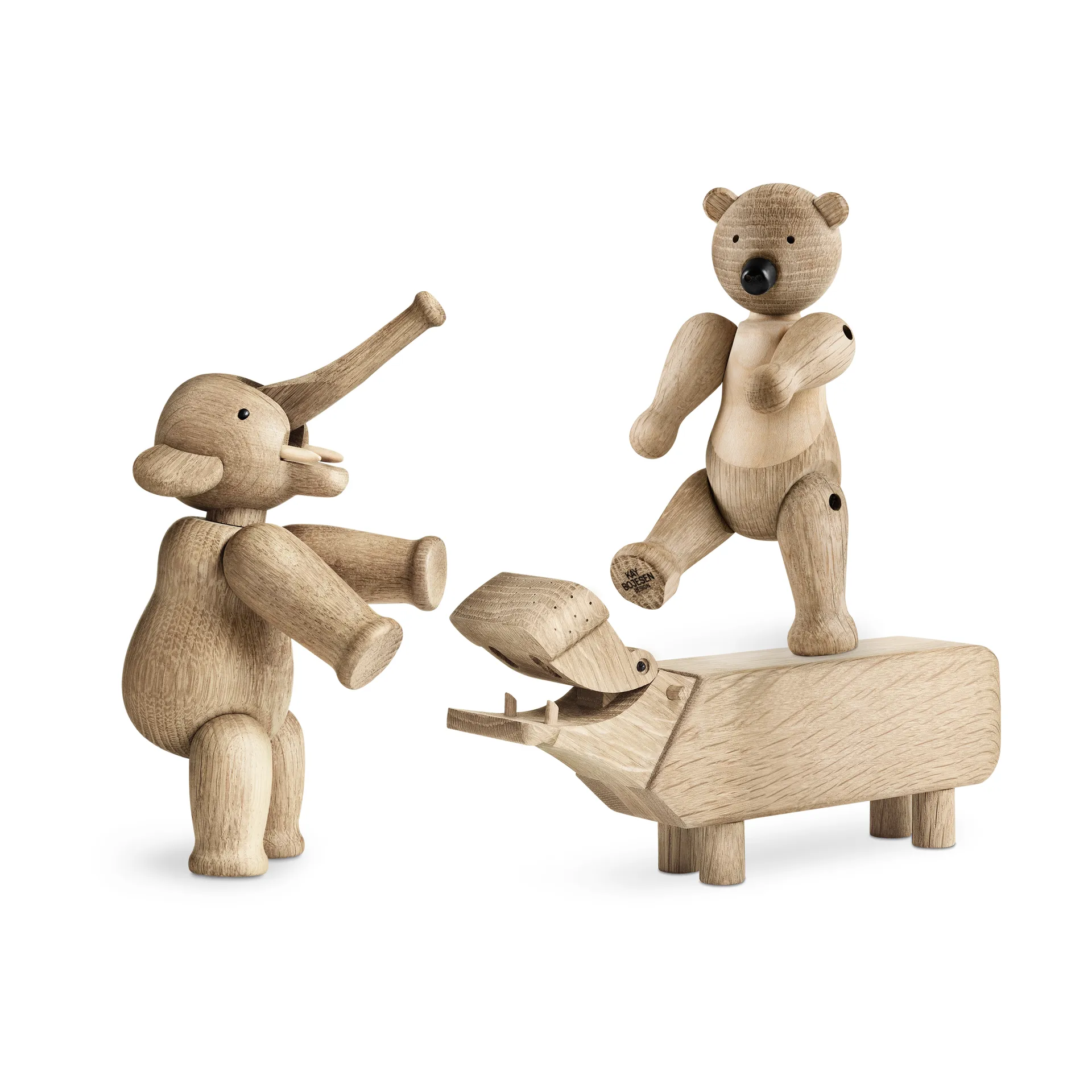 Kay Bojesen Liliput 3 pieces, Untreated oak, untreated maple Kay Bojesen Denmark