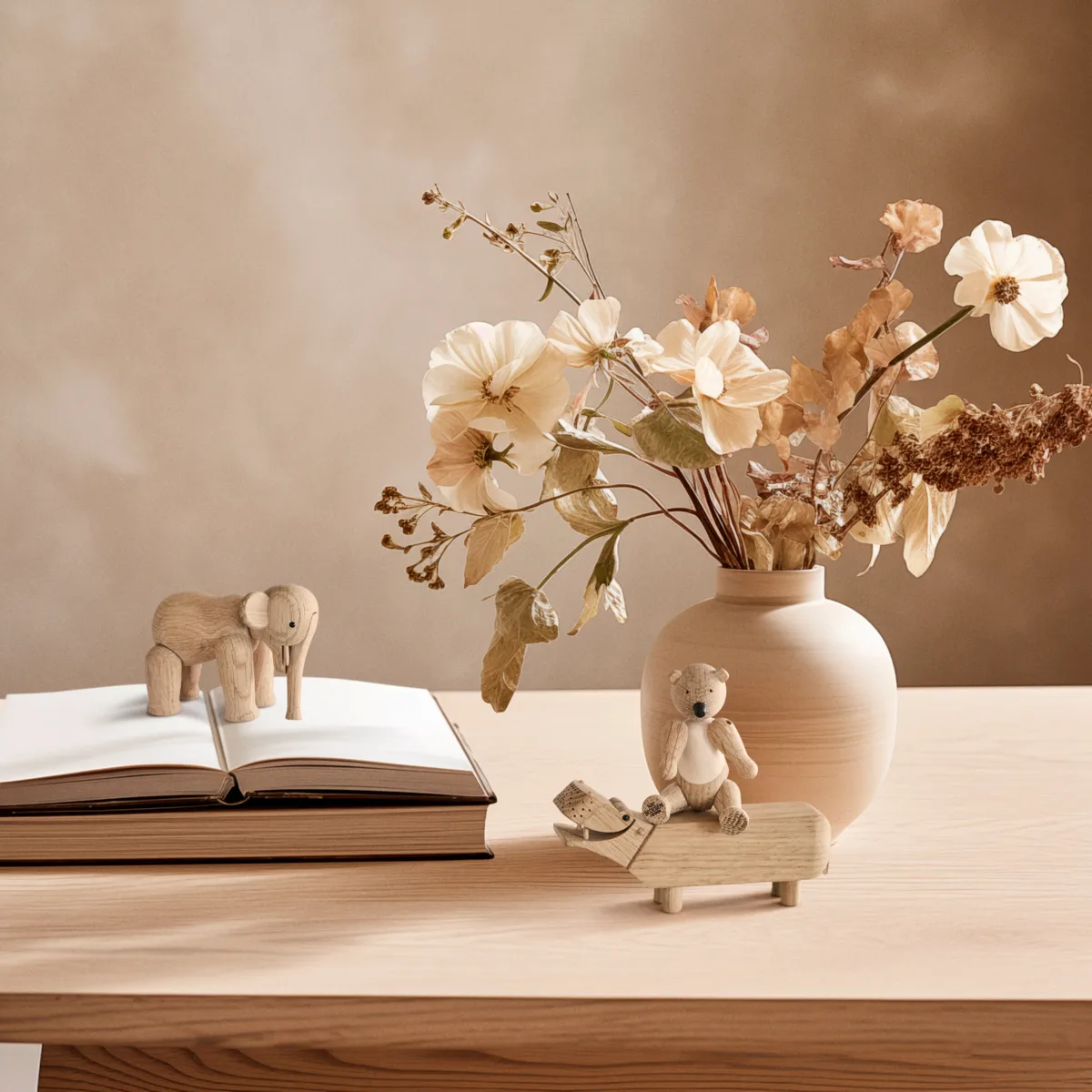 Kay Bojesen Liliput 3 pieces, Untreated oak, untreated maple Kay Bojesen Denmark