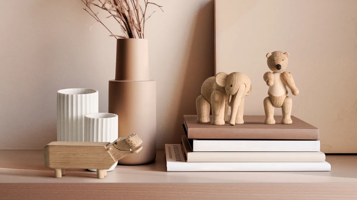 Kay Bojesen Liliput 3 pieces, Untreated oak, untreated maple Kay Bojesen Denmark