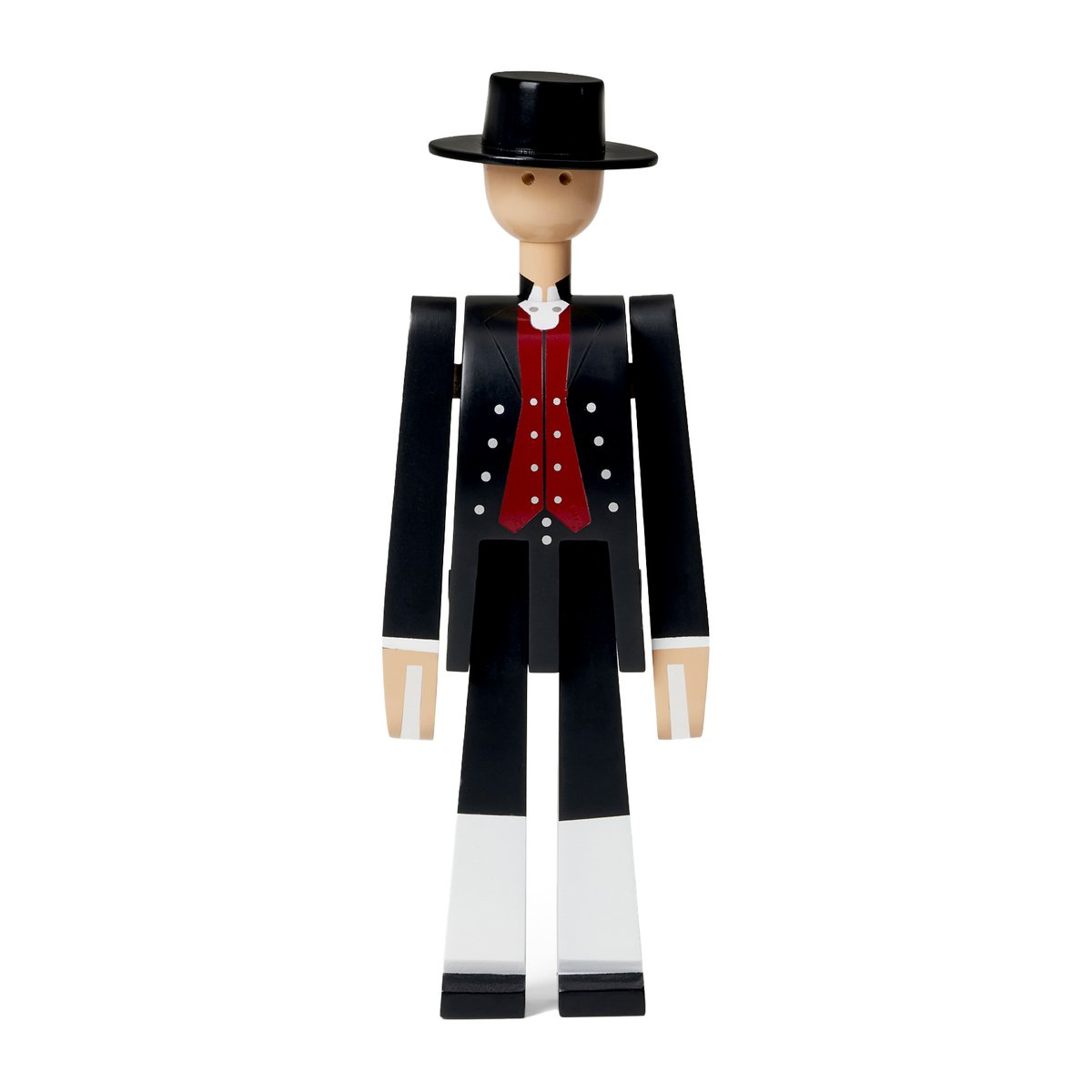 Kay Bojesen Denmark Kay Bojesen man in Norwegian folk costume Black-red-white