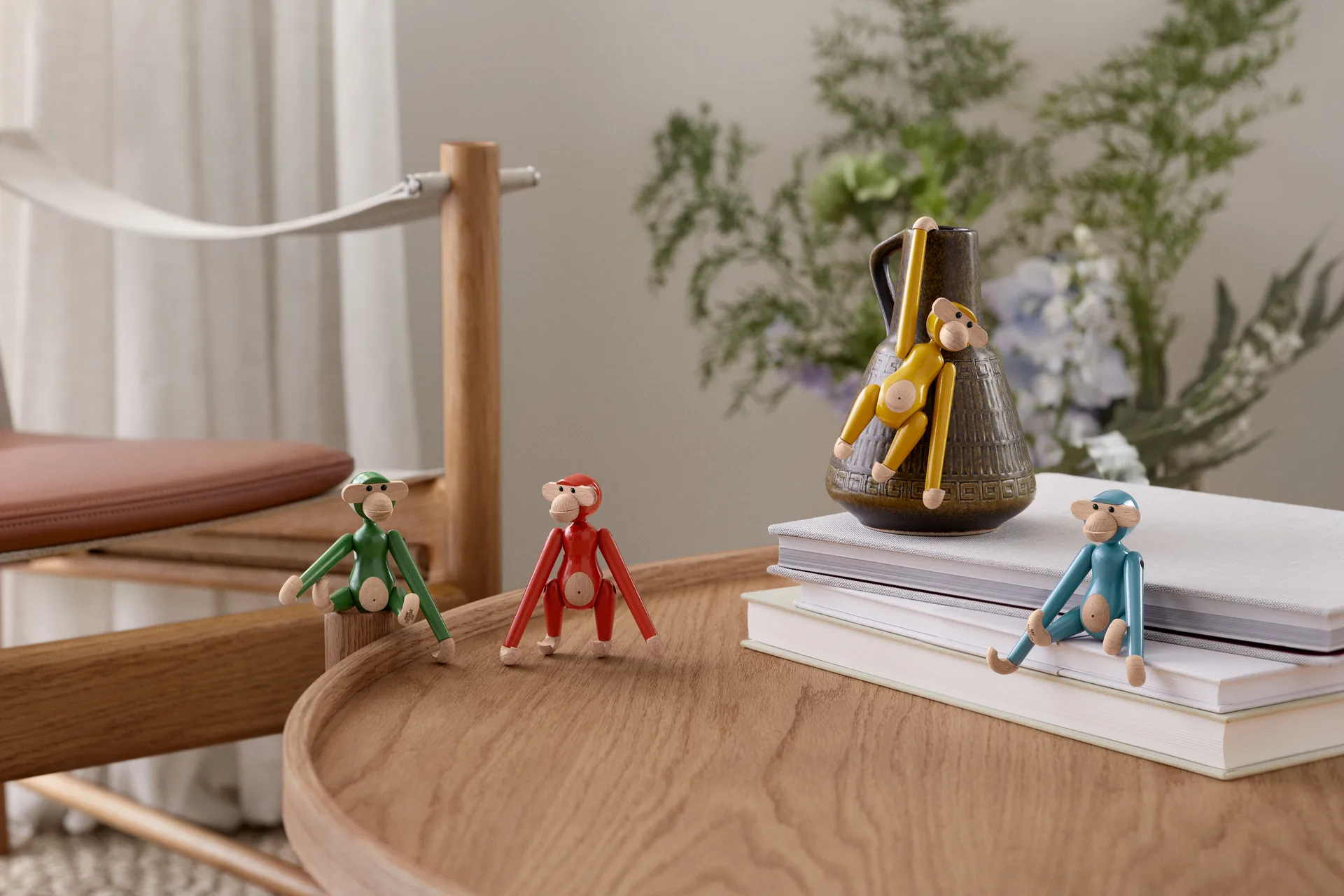 Kay Bojesen mini vintage monkey, Green Kay Bojesen Denmark