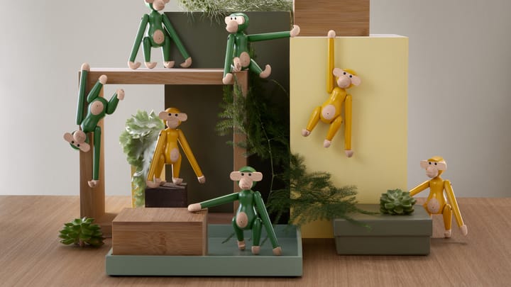 Kay Bojesen mini vintage monkey, Green Kay Bojesen Denmark