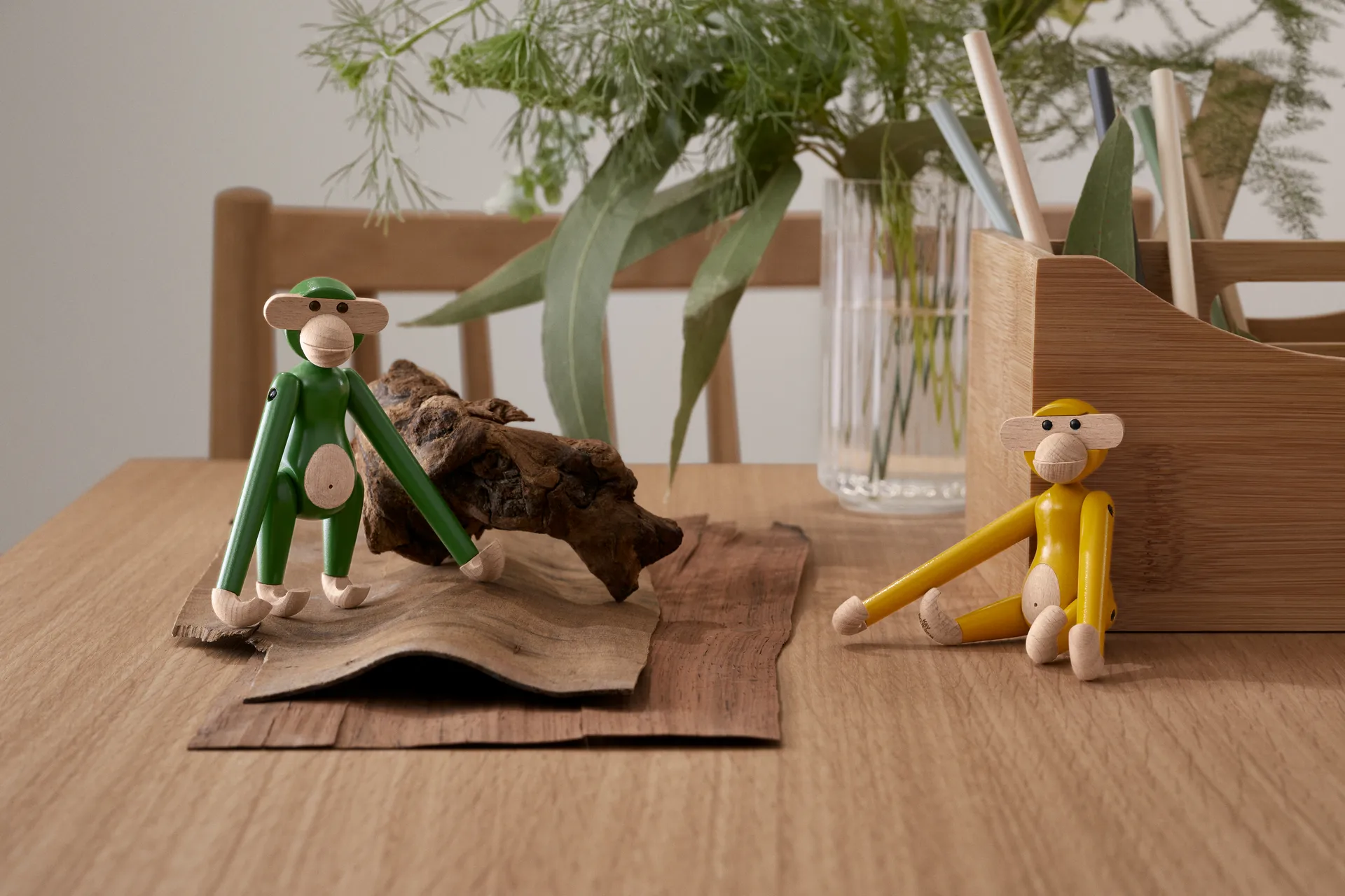 Kay Bojesen mini vintage monkey, Green Kay Bojesen Denmark