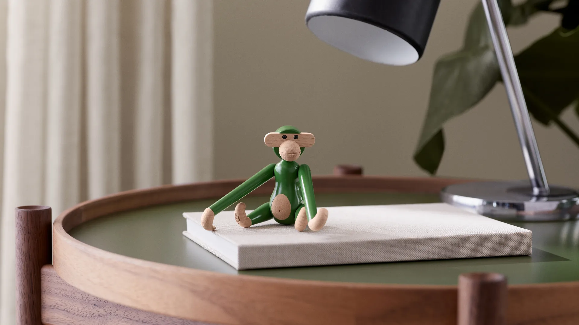 Kay Bojesen mini vintage monkey, Green Kay Bojesen Denmark