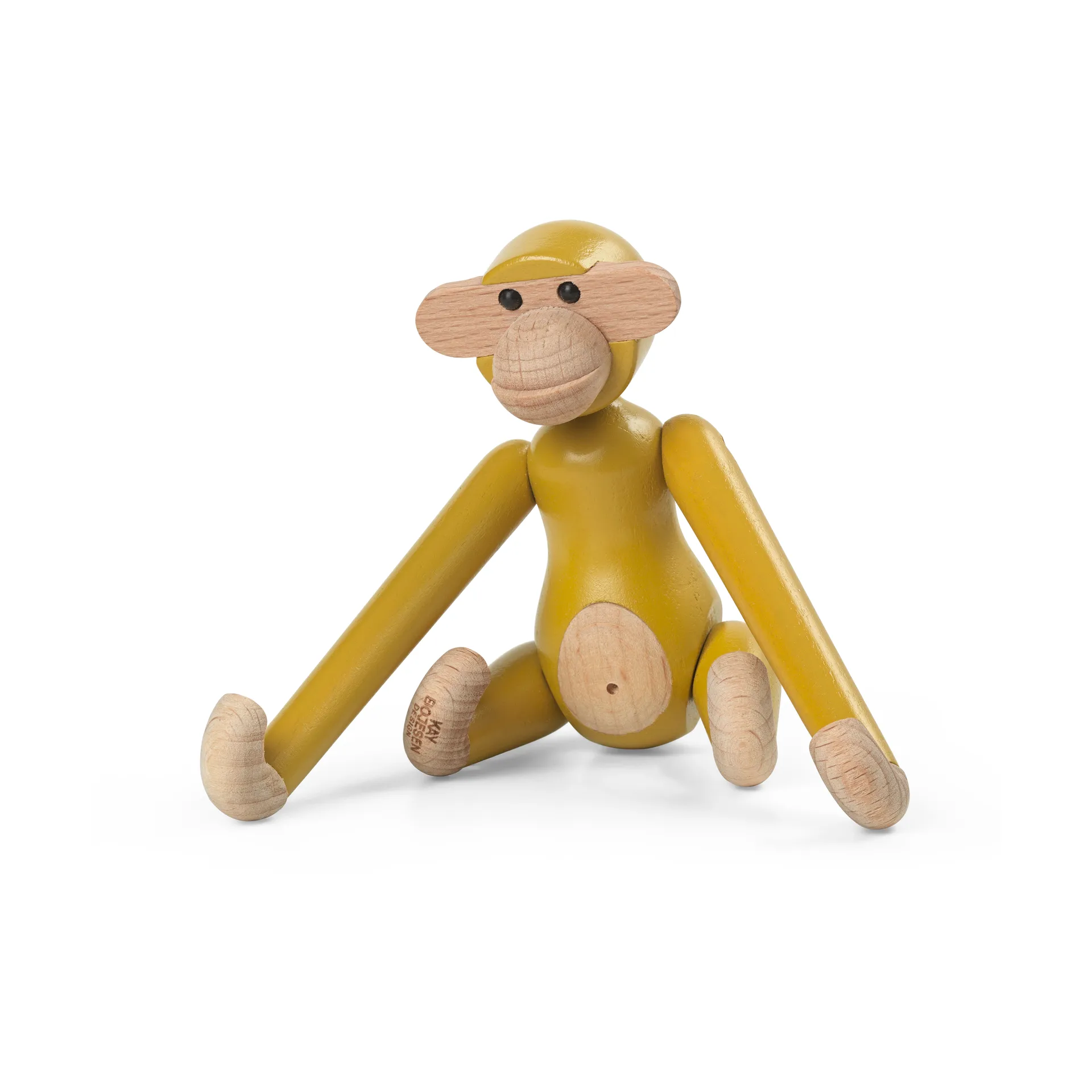 Kay Bojesen mini vintage monkey, Yellow Kay Bojesen Denmark