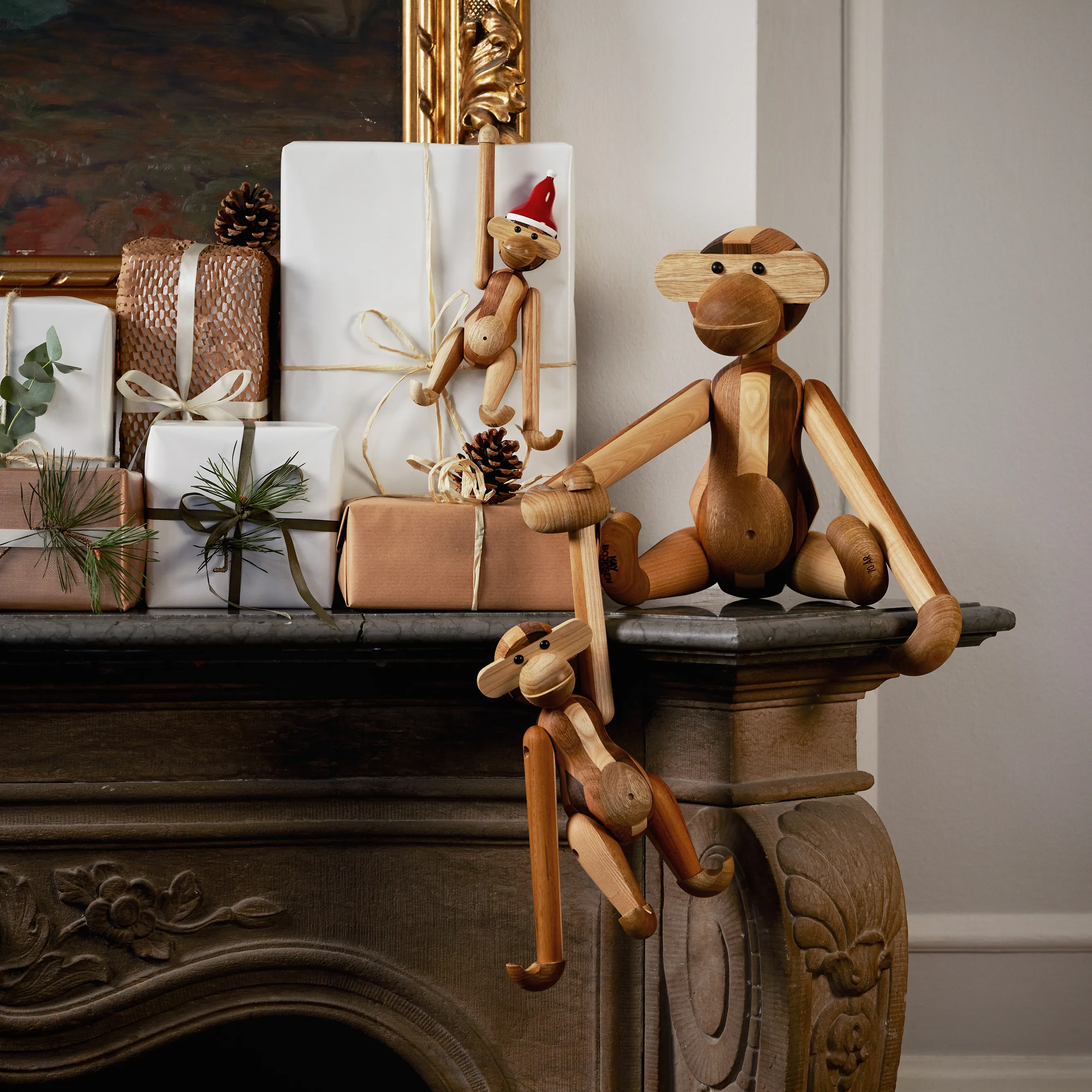 Kay Bojesen monkey anniversary edition mixed wood from Kay Bojesen