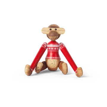 Kay Bojesen monkey mini Christmas Jumper 2024 - Teak-Limba - Kay Bojesen Denmark