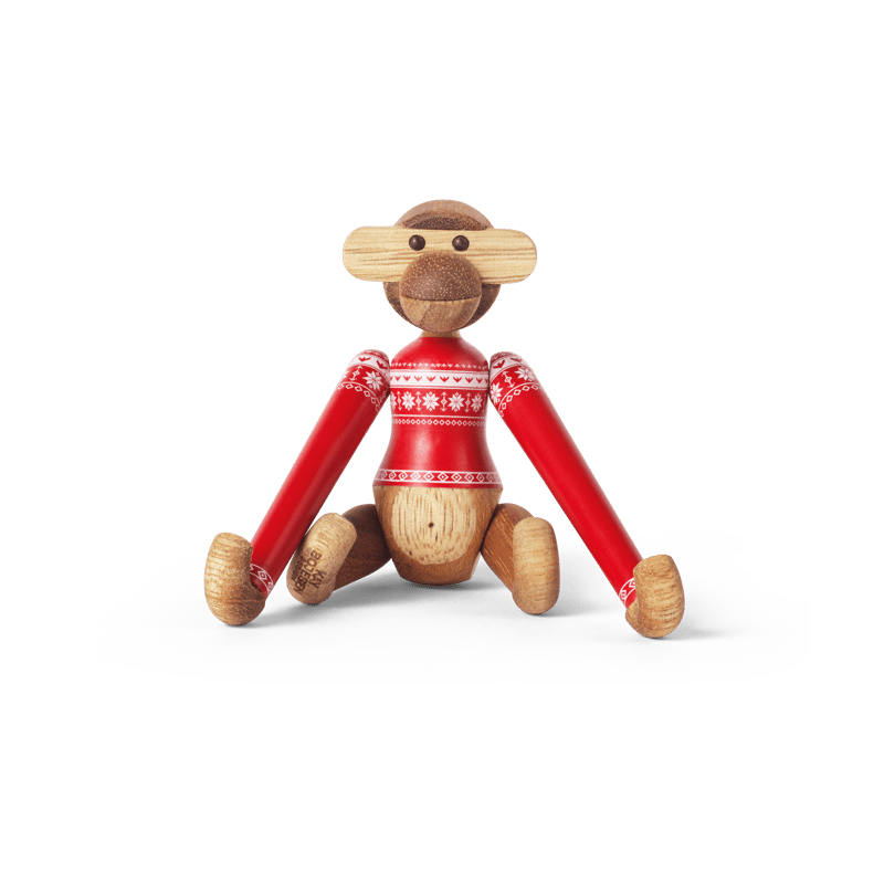 Kay Bojesen Denmark Kay Bojesen monkey mini Christmas Jumper 2024 Teak-Limba
