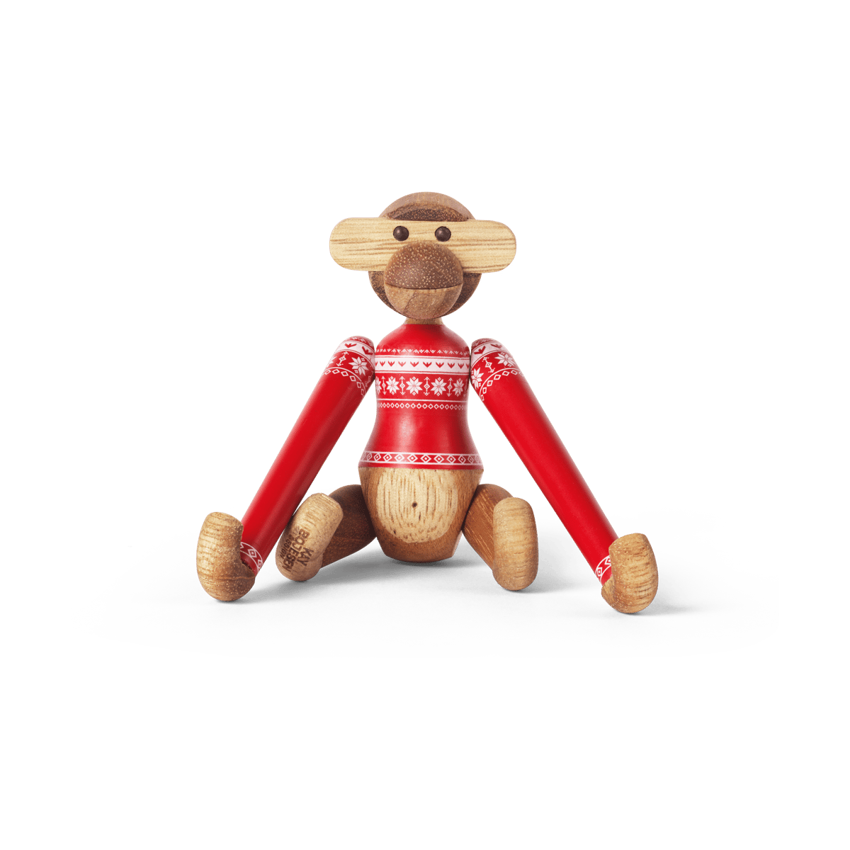 Kay Bojesen Denmark Kay Bojesen monkey mini Christmas Jumper 2024 Teak-Limba