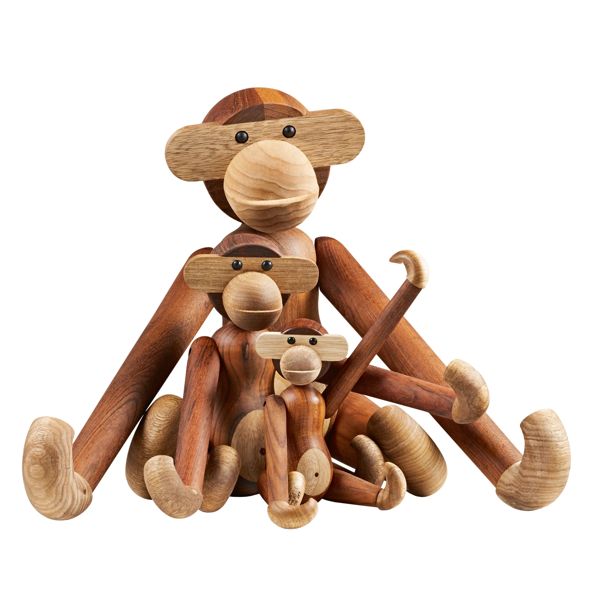 Kay Bojesen monkey mini, Teak-limba tree Kay Bojesen Denmark