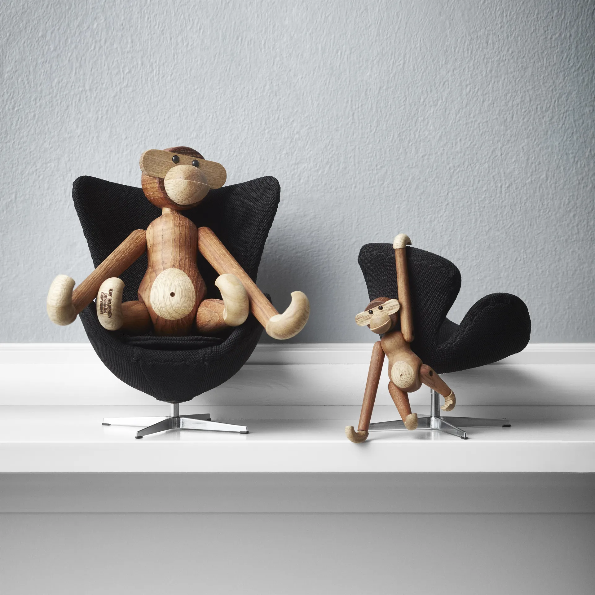 Kay Bojesen monkey mini, Teak-limba tree Kay Bojesen Denmark