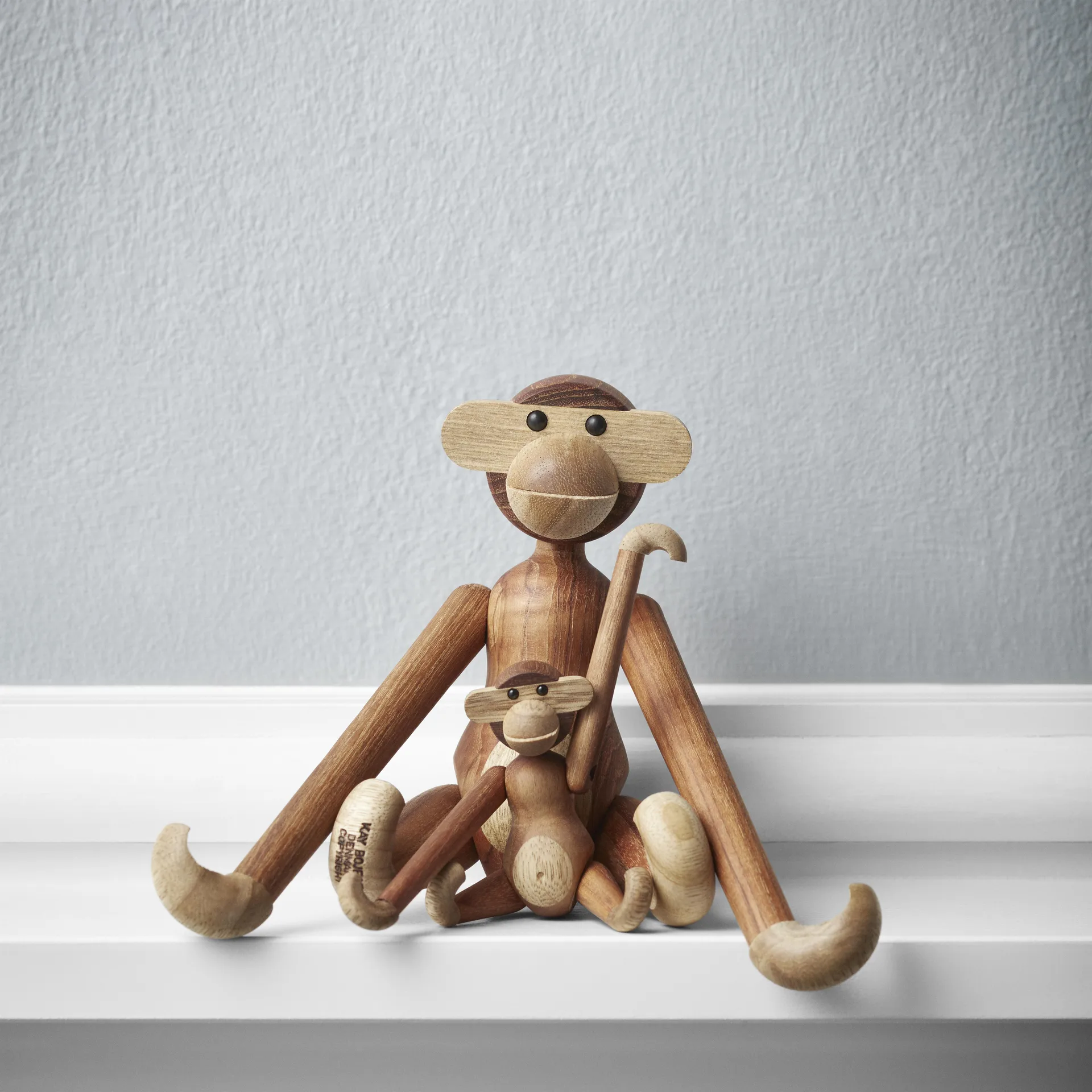 Kay Bojesen monkey mini, Teak-limba tree Kay Bojesen Denmark