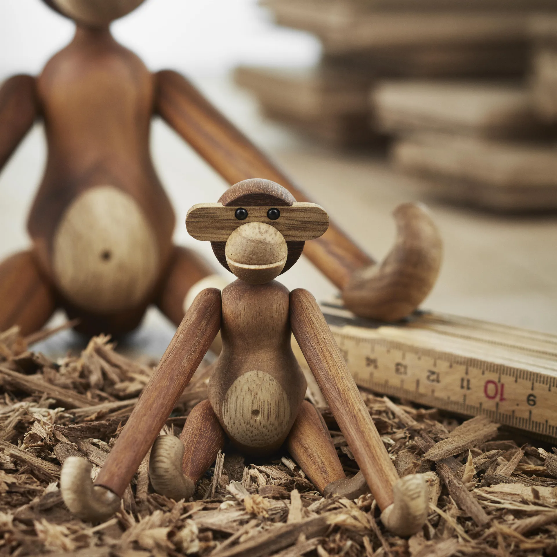 Kay Bojesen monkey mini, Teak-limba tree Kay Bojesen Denmark