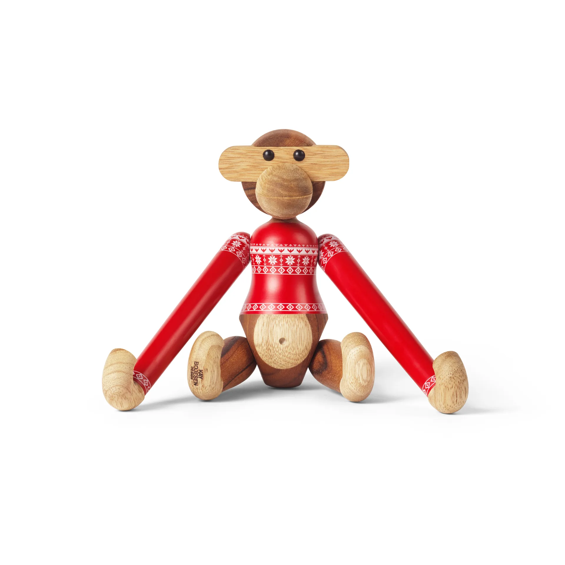 Kay Bojesen monkey small Christmas Jumper 2024, Teak-Limba Kay Bojesen Denmark