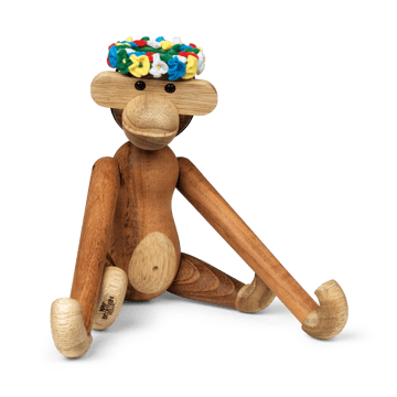 Kay Bojesen monkey small with midsummer wreath - undefined - Kay Bojesen Denmark
