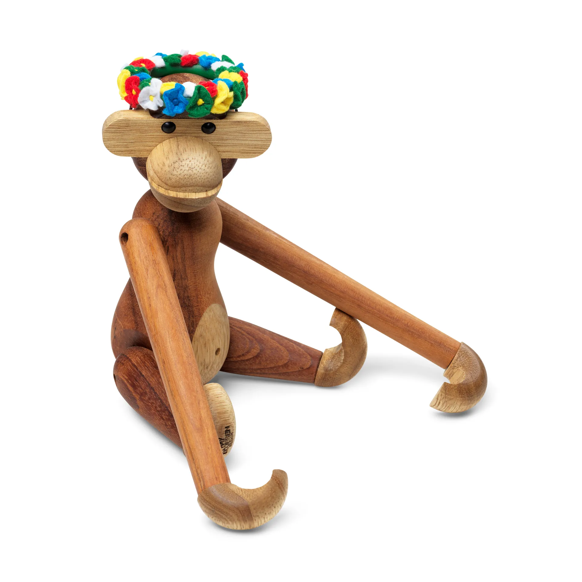 Kay Bojesen monkey small with midsummer wreath Kay Bojesen Denmark