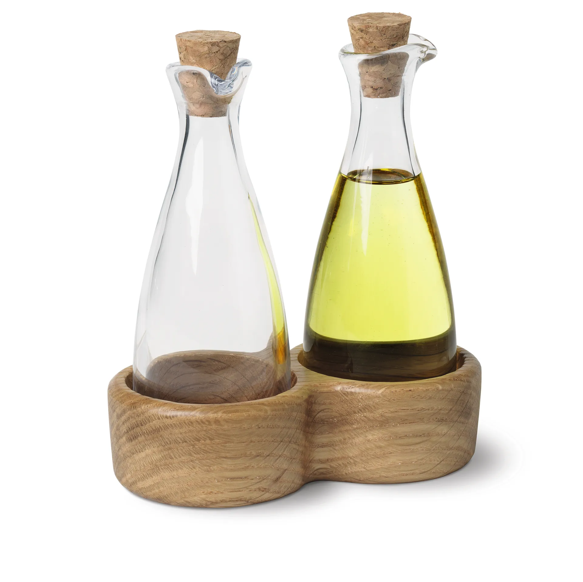 Kay Bojesen oil & vinegar bottle, Oak Kay Bojesen Denmark