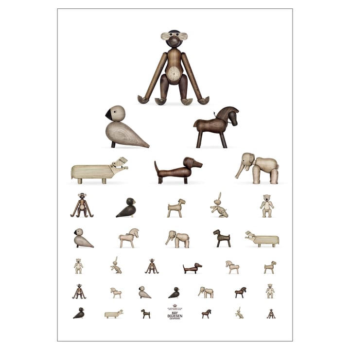 Kay Bojesen poster animal, 50x70 cm Kay Bojesen Denmark
