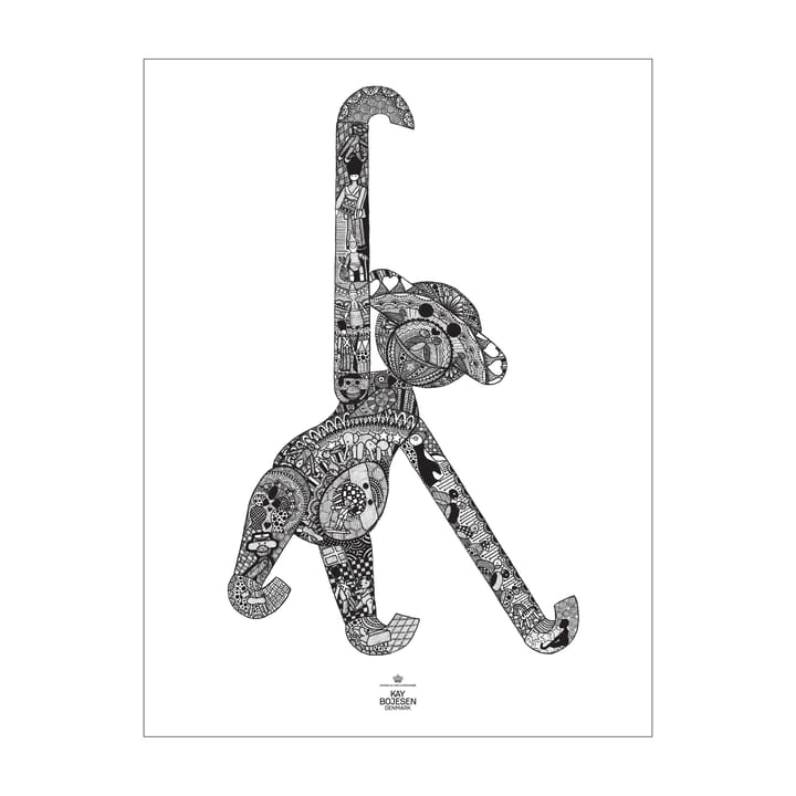 Kay Bojesen poster monkey, 30x40 cm Kay Bojesen Denmark