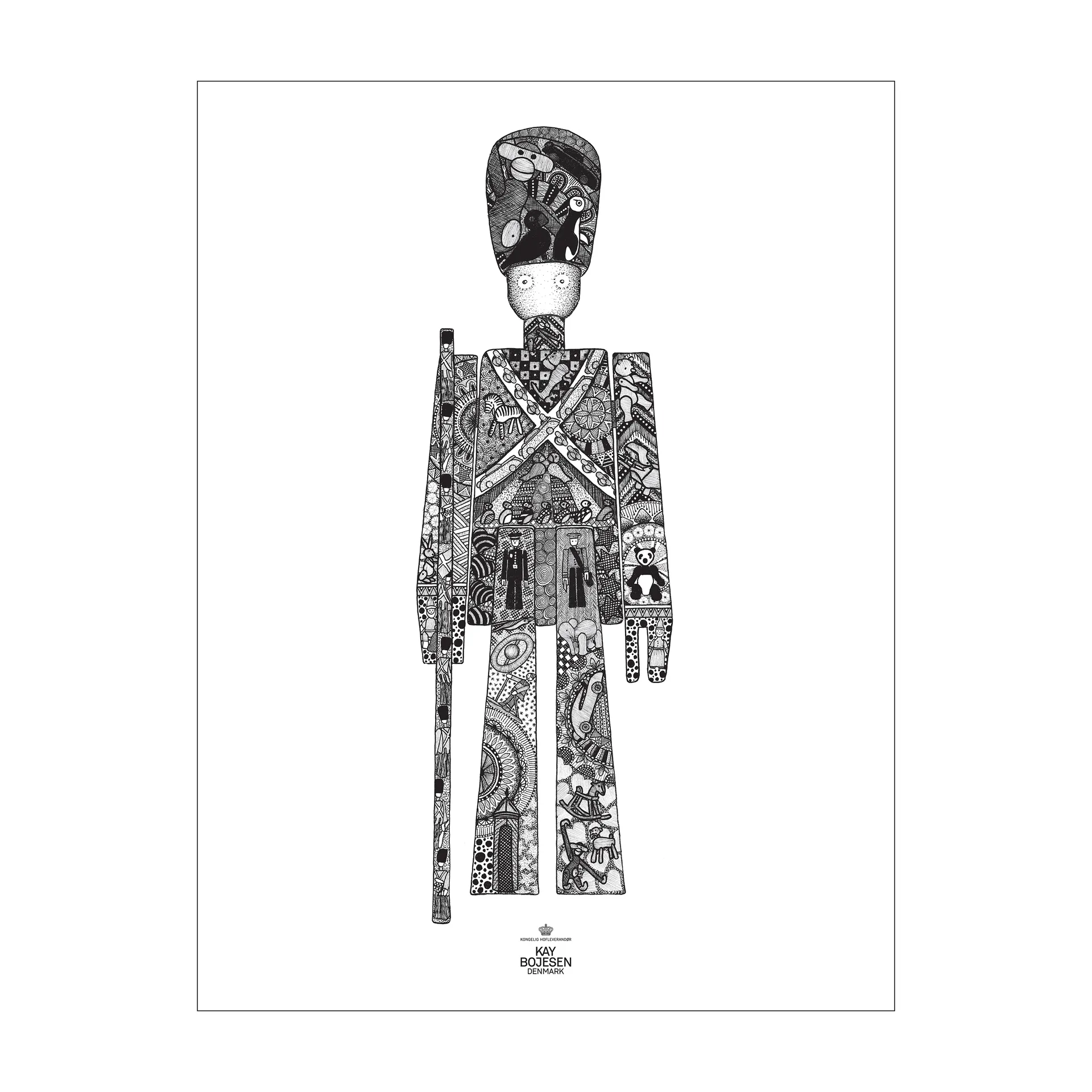 Kay Bojesen poster soldier, 30x40 cm Kay Bojesen Denmark