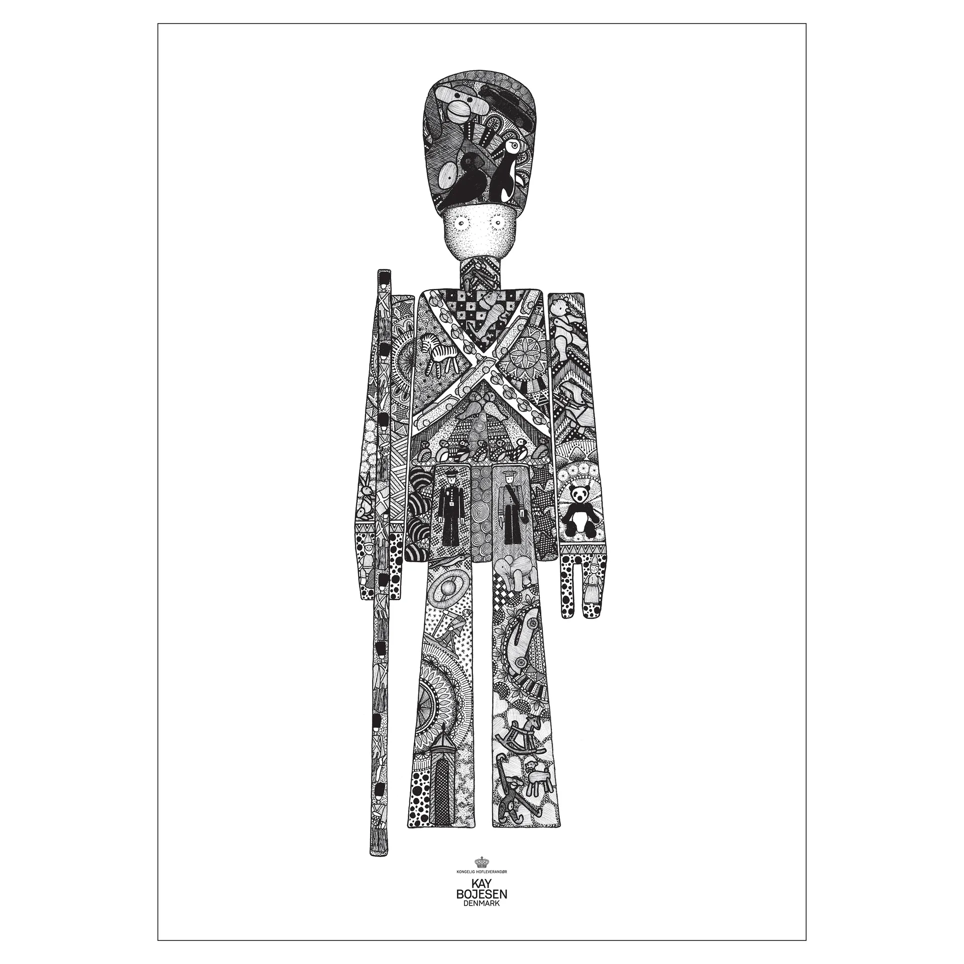 Kay Bojesen poster soldier, 50x70 cm Kay Bojesen Denmark