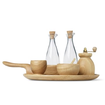 Kay Bojesen salt dish with spoon - Oak - Kay Bojesen Denmark