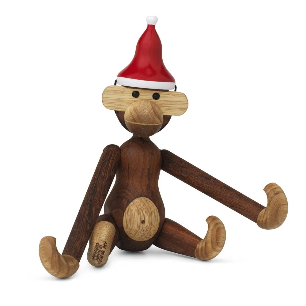 Kay Bojesen Monkey クリスマス帽子付き Kay Bojesen santa hat for the small monkey from Kay Bojesen