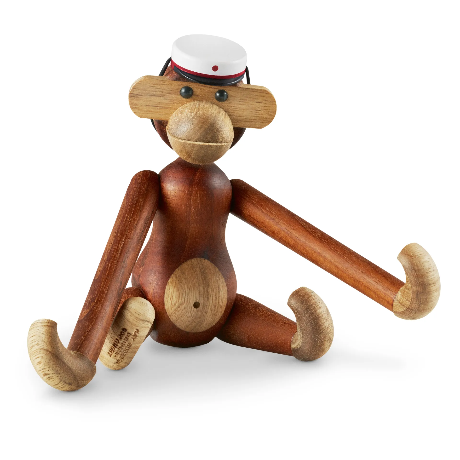 Kay Bojesen student cap for the small monkey, White-red Kay Bojesen Denmark