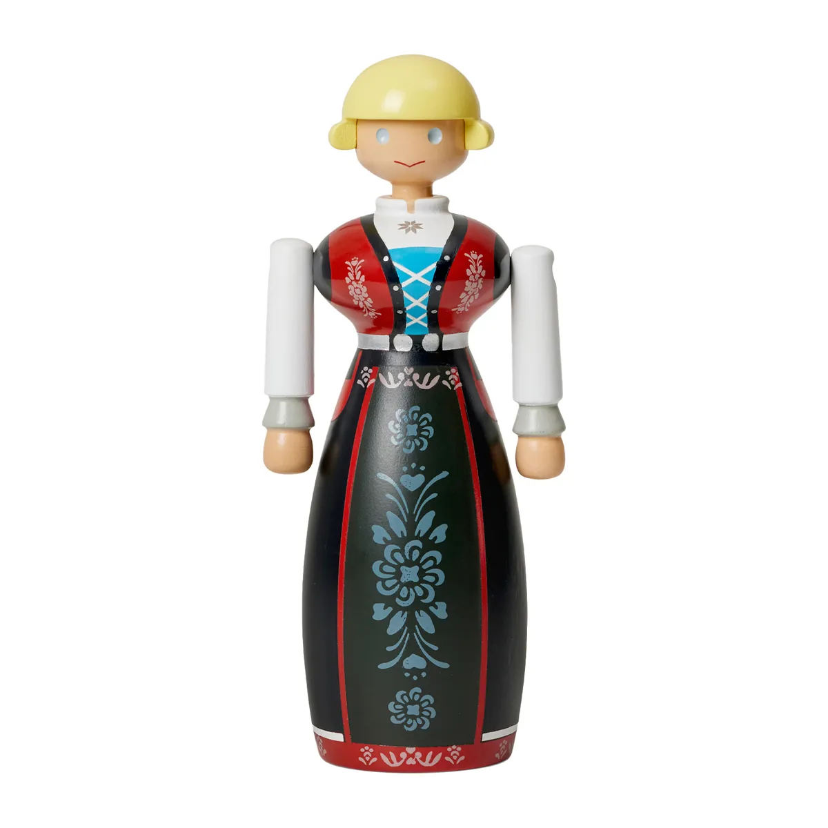 Kay Bojesen Denmark Kay Bojesen woman in Norwegian folk costume Black-red-white