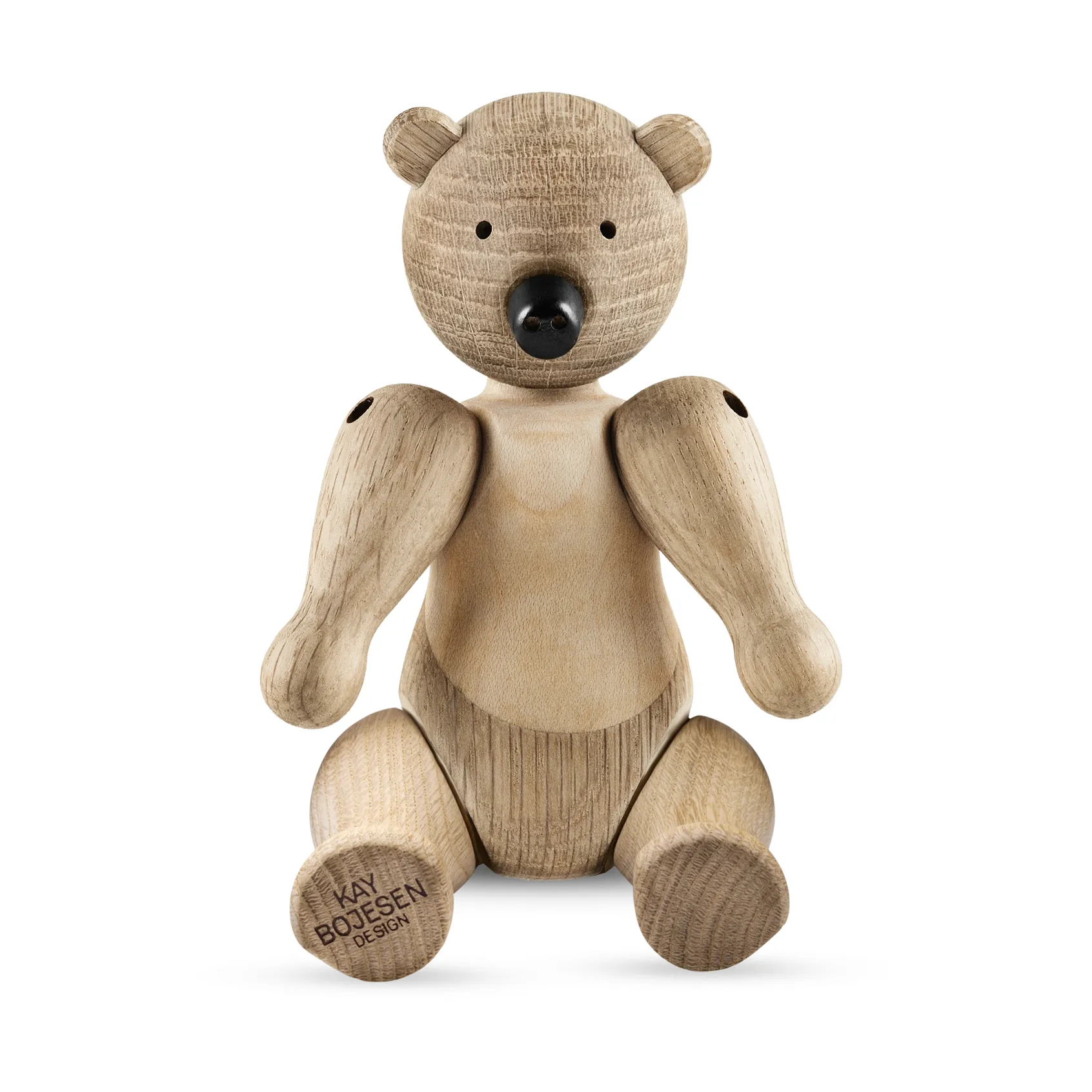 Kay Bojesen wooden bear Liliput, Untreated oak, untreated maple Kay Bojesen Denmark