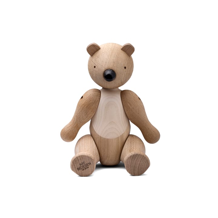 Kay Bojesen wooden bear medium - oak and maple - Kay Bojesen Denmark