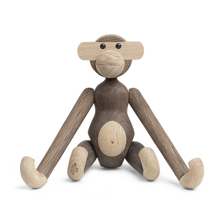 Kay Bojesen wooden monkey small - oak and smoked oak - Kay Bojesen Denmark