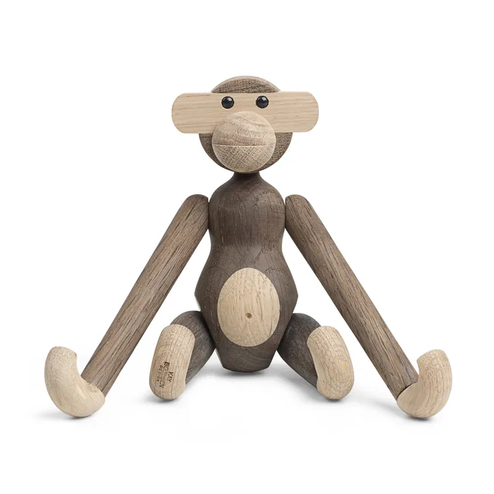 Kay Bojesen wooden monkey small - Oak-smoked oak, 20 cm - Kay Bojesen Denmark