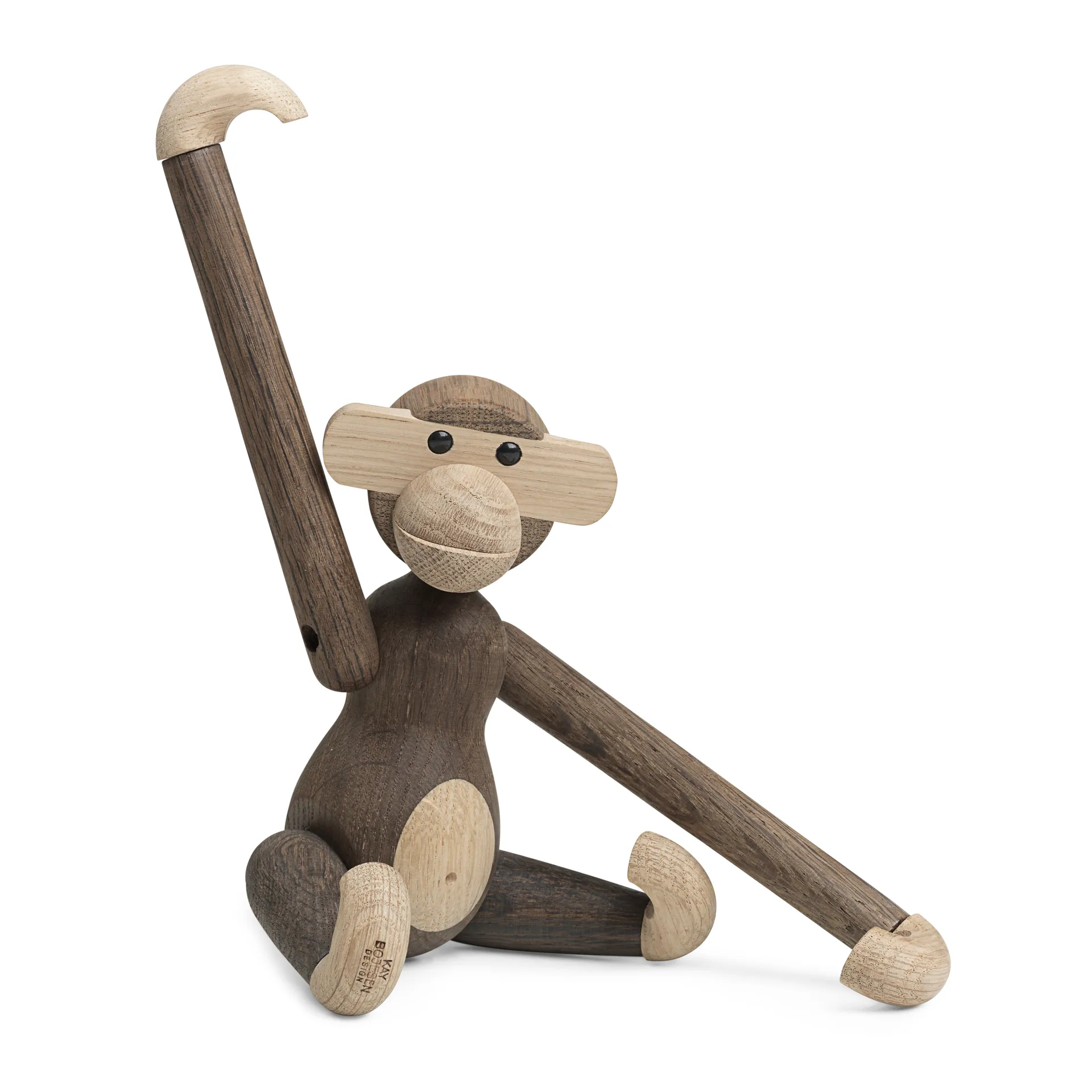 Kay Bojesen wooden monkey small, Oak-smoked oak Kay Bojesen Denmark