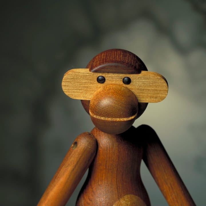 Kay Bojesen wooden monkey small - teak-limba wood 20 cm - Kay Bojesen Denmark