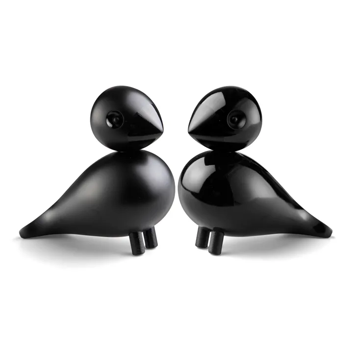 Lovebirds - Black 2-pack, 8,8 cm - Kay Bojesen Denmark