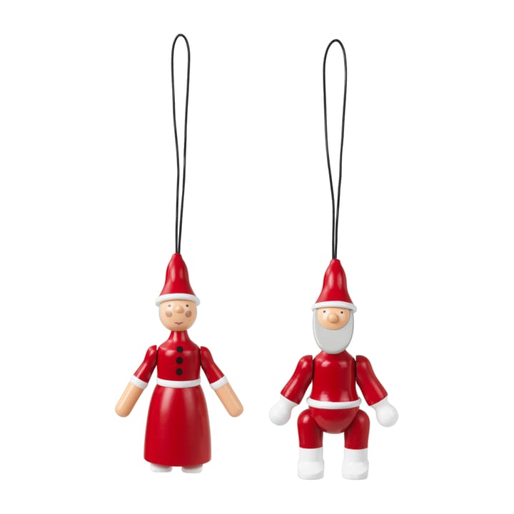 Santa and Mrs Claus 10 cm, Red Kay Bojesen Denmark
